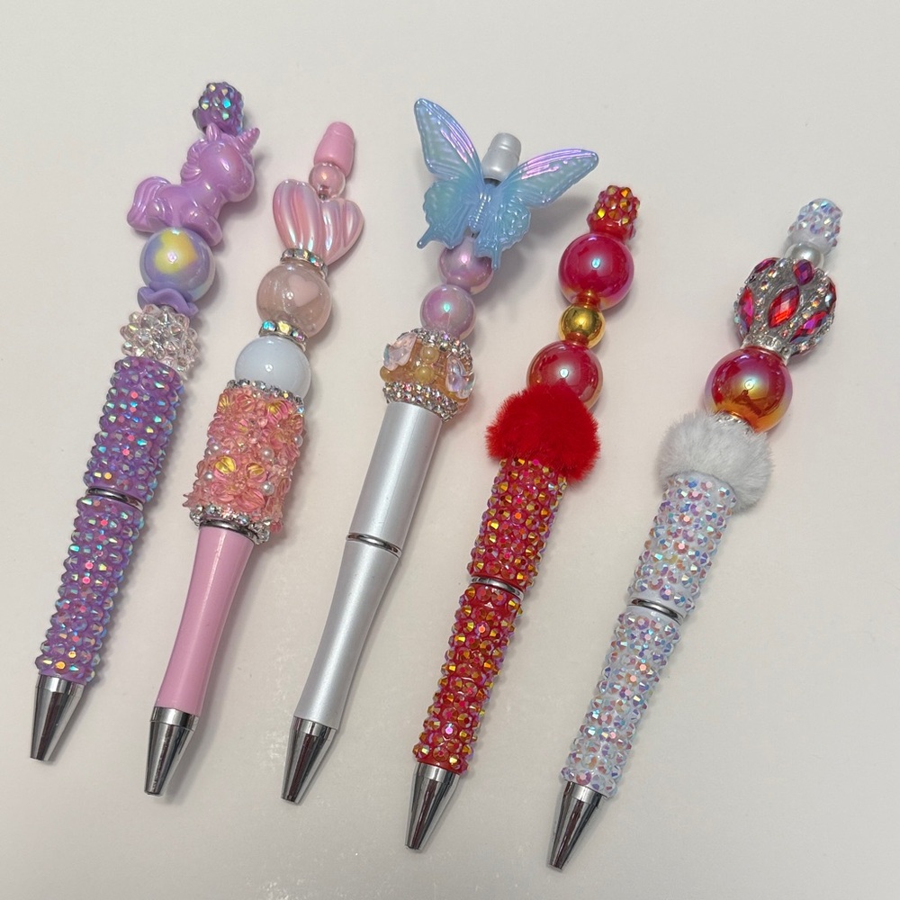 Fancy Hand Beaded Pens - Picture 1 of 3